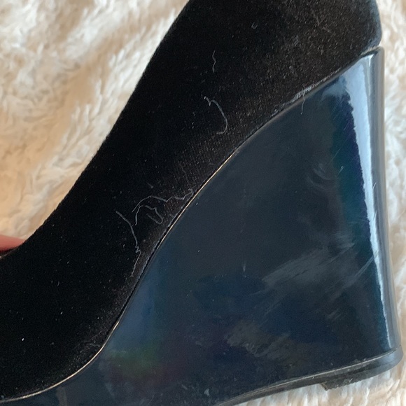 Velvet wedges - Picture 4 of 4